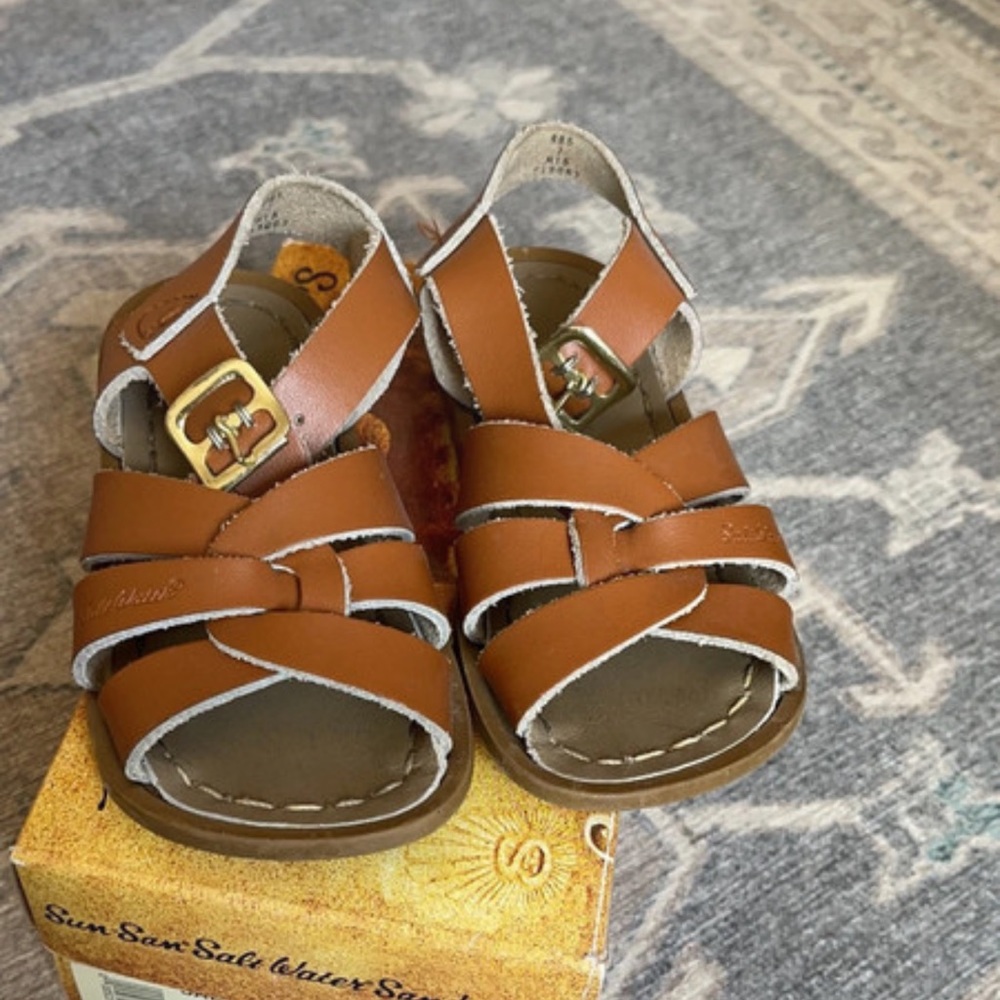Brown Leather Salt Water Sandals
